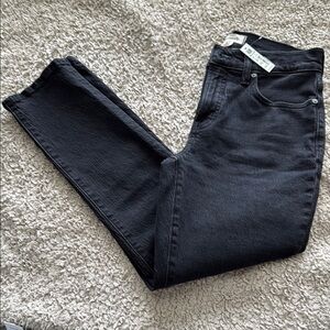 Madewell mid rise perfect vintage black denim jeans